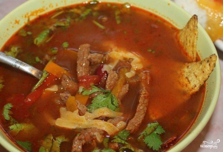 Мексиканский фасолевый суп
