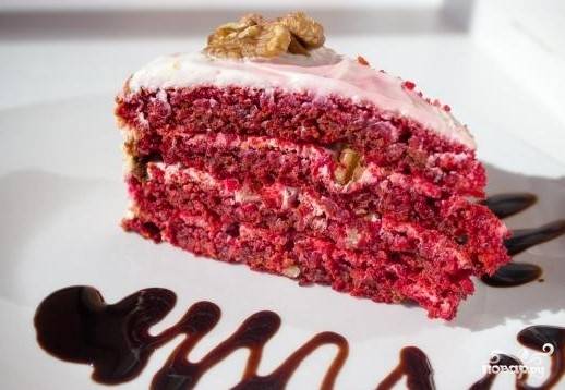 Торт "Красный бархат" без красителя