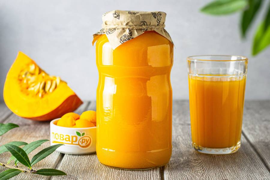 Тыквенный сок на зиму
