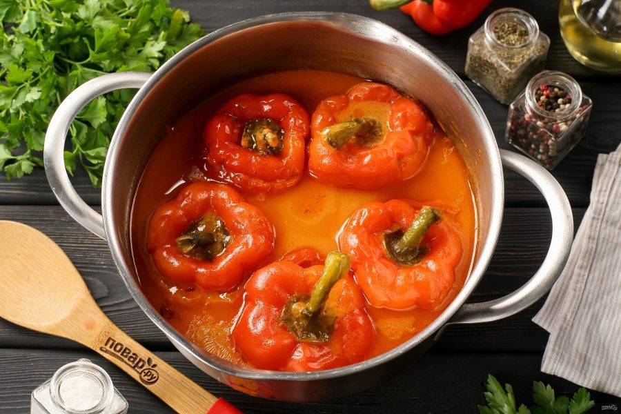 Фаршированные перцы с фаршем и рисом - пошаговый рецепт с фото