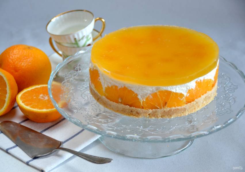 Торт "Апельсиновое суфле"