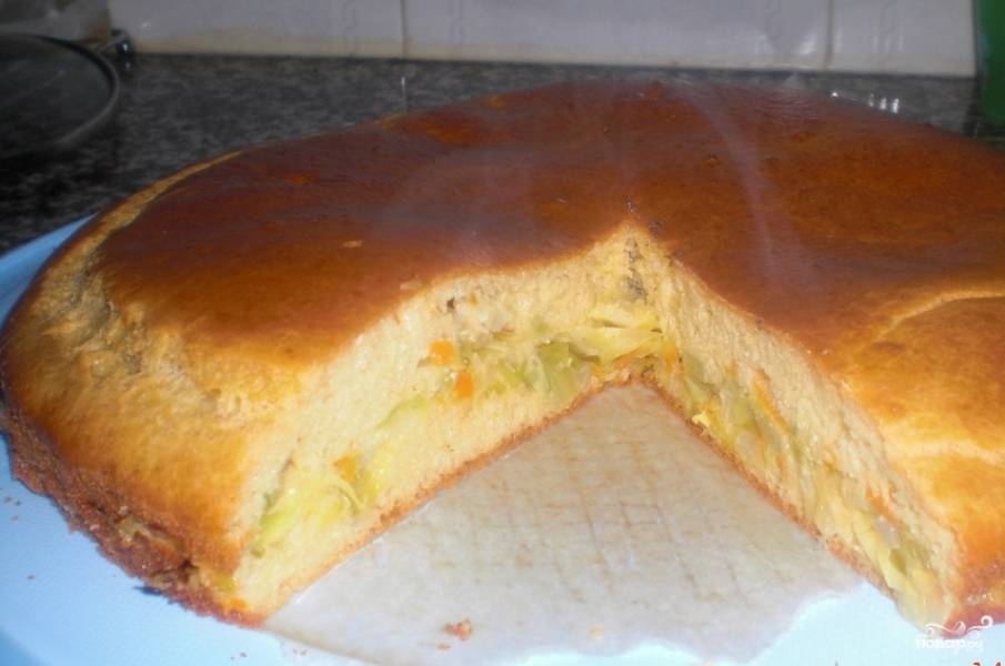 Шарлотка с капустой в мультиварке - рецепт необычного капустного пирога