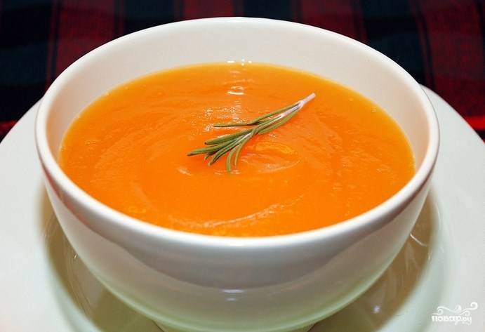 Крем-суп из тыквы со сливками