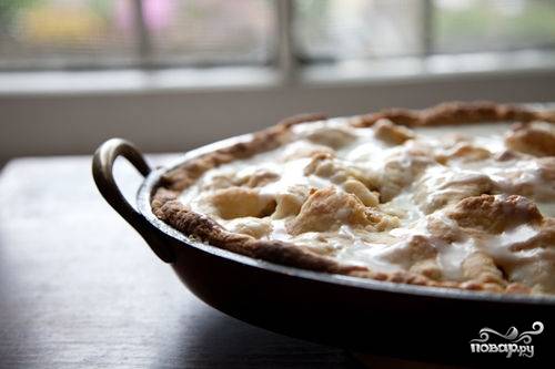 Пирог с яблоками и грушами на кефире — рецепт с фото пошагово