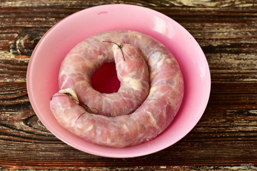 Колбаски свиные деревенские — рецепт с фото пошагово