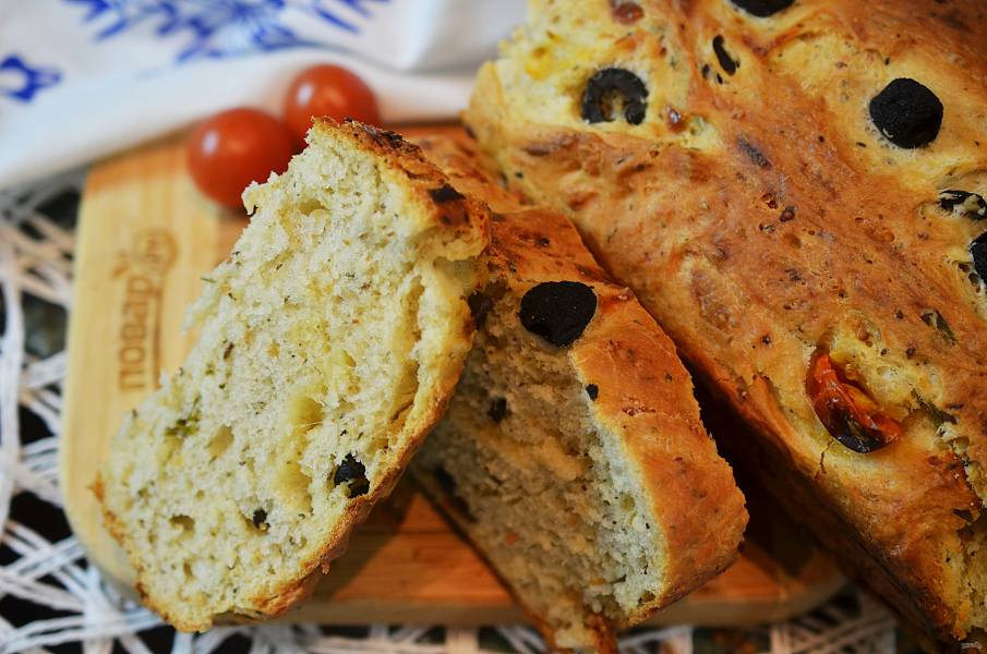 Хлеб с оливками и итальянскими травами рецепт с фото, как приготовить на antenna-unona.ru