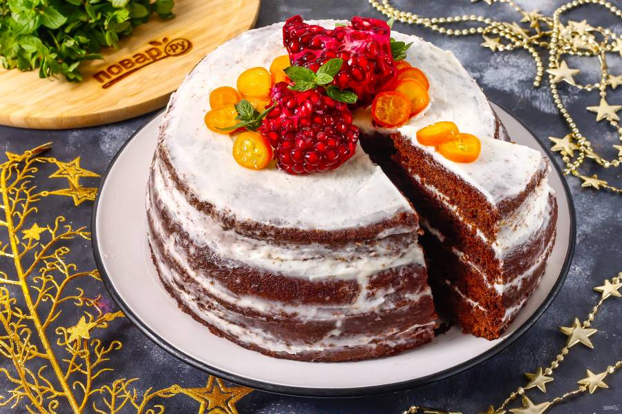 Новогодний торт на заказ в Москве