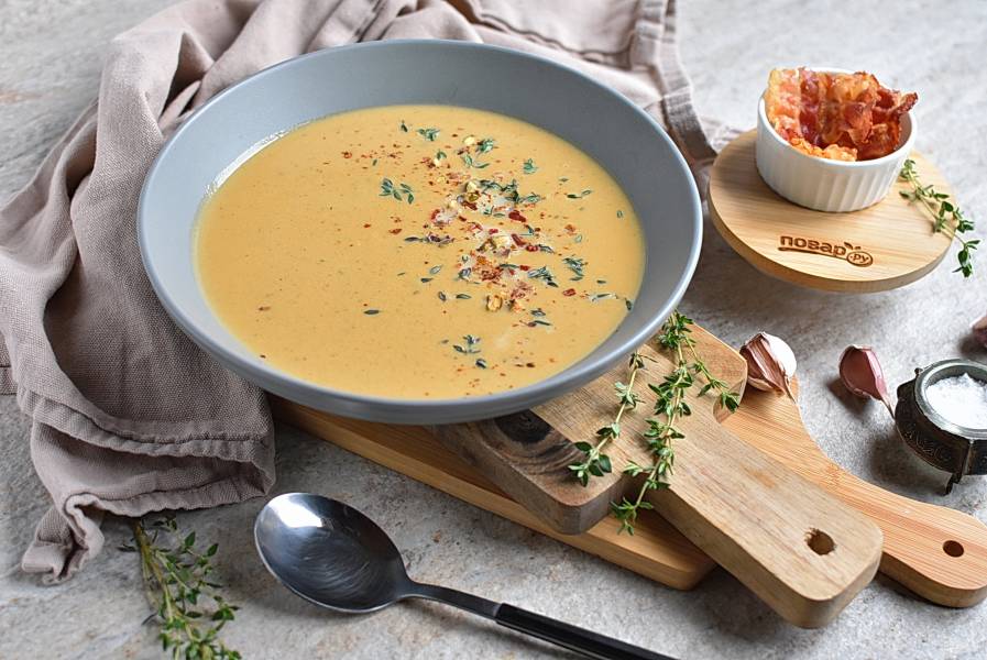Супы с тыквой и мясом