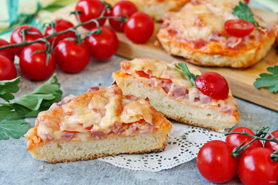 Мини пицца на скорую руку