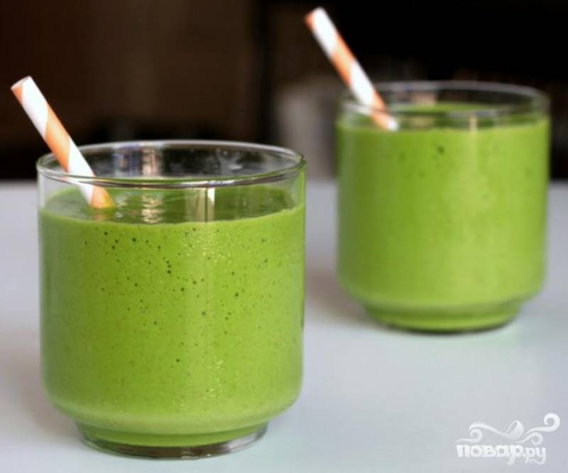 Зеленый витаминный напиток Тропик