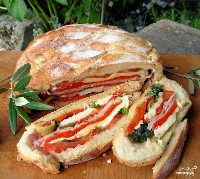 Бутерброды на пикник на природе