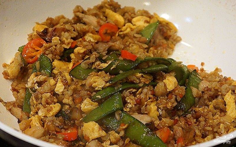 Рис с овощами на гарнир по-азиатски