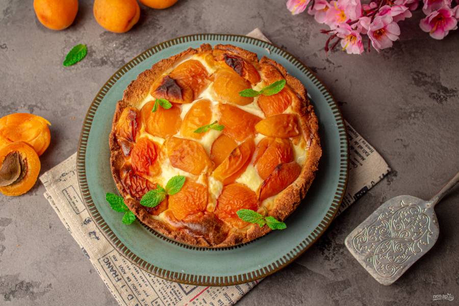 Простой пирог с абрикосами, пошаговый рецепт с фото от автора Алсу Муфтахова