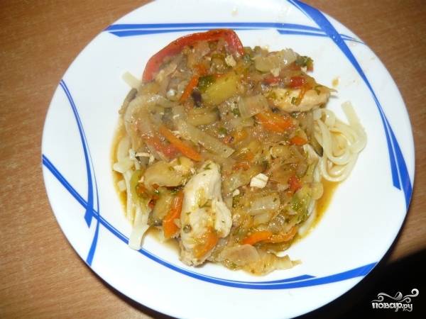 Лагман из курицы