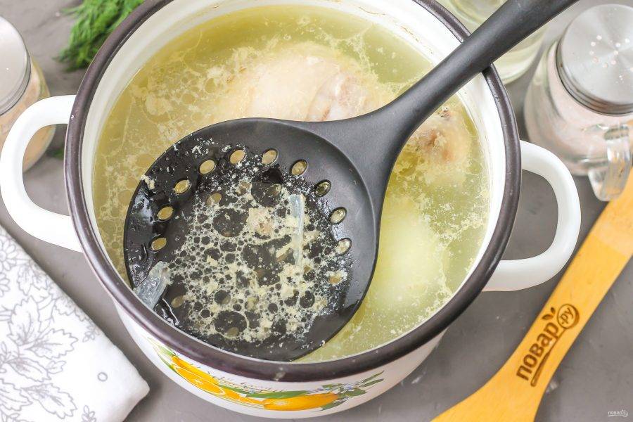 Сколько варится курица для супа по времени