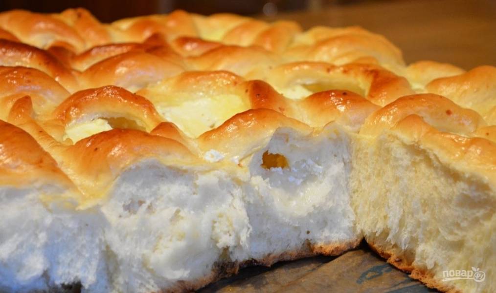 Творожный пирог с песочной крошкой - пошаговый рецепт с фото