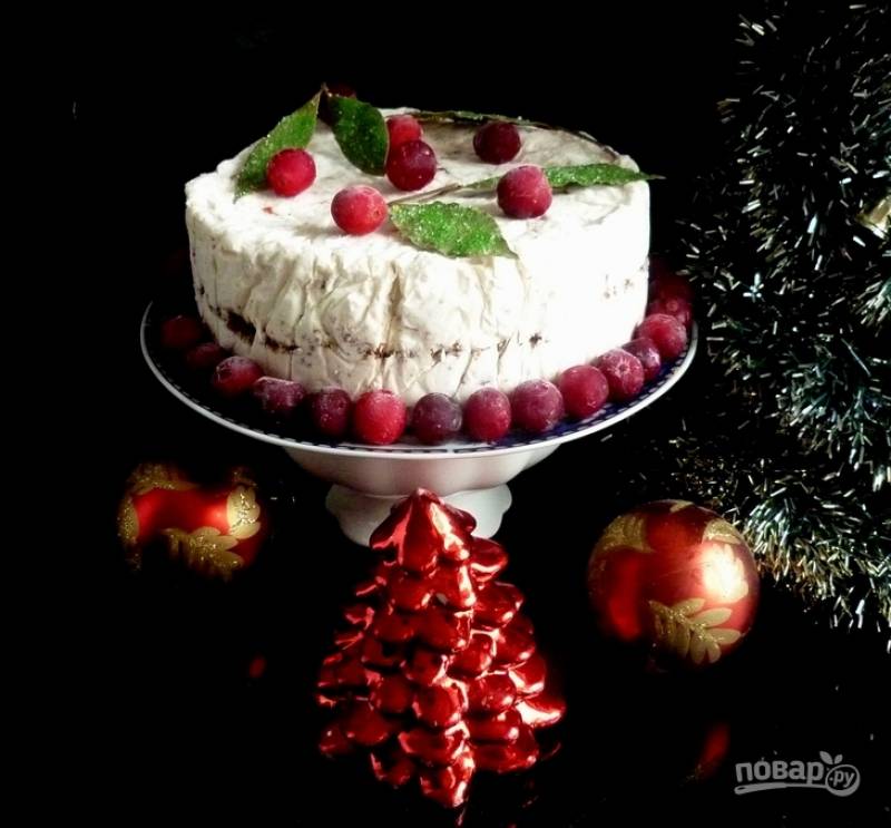 Рождественский торт из сухофруктов