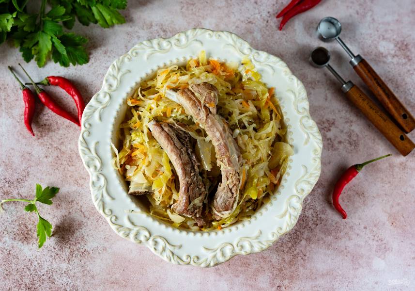 Квашеная капуста со свининой