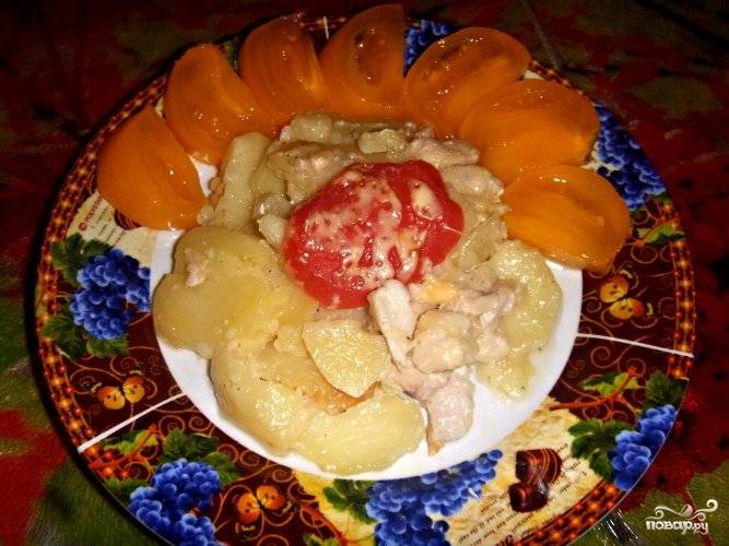Жаркое из картофеля с куриным филе в мультиварке, рецепт с фото — ремонты-бмв.рф
