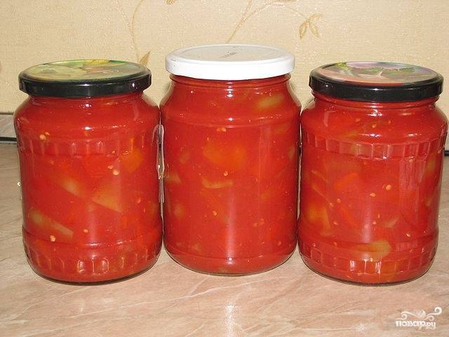 Лечо из кабачков и болгарского перца