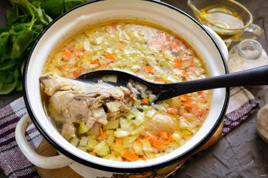 Куриный суп с лапшой как в садике