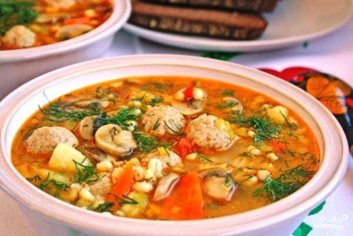 Говяжий суп с перловой крупой - рецепт с фотографиями - Patee. Рецепты