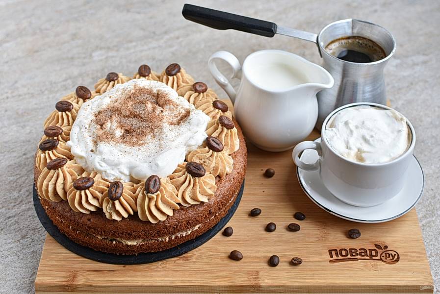 Кофейный торт - вкусный рецепт с пошаговым фото
