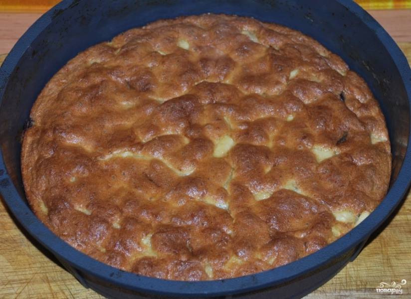 Рецепт яблочного пирога со сметанным кремом