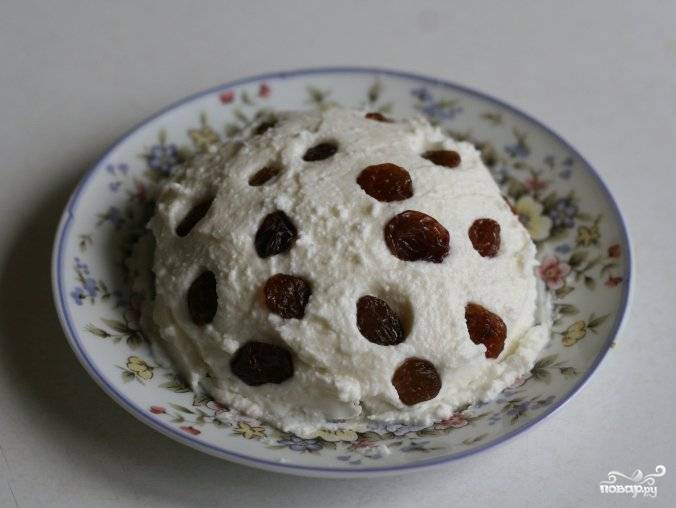Творожная масса с изюмом