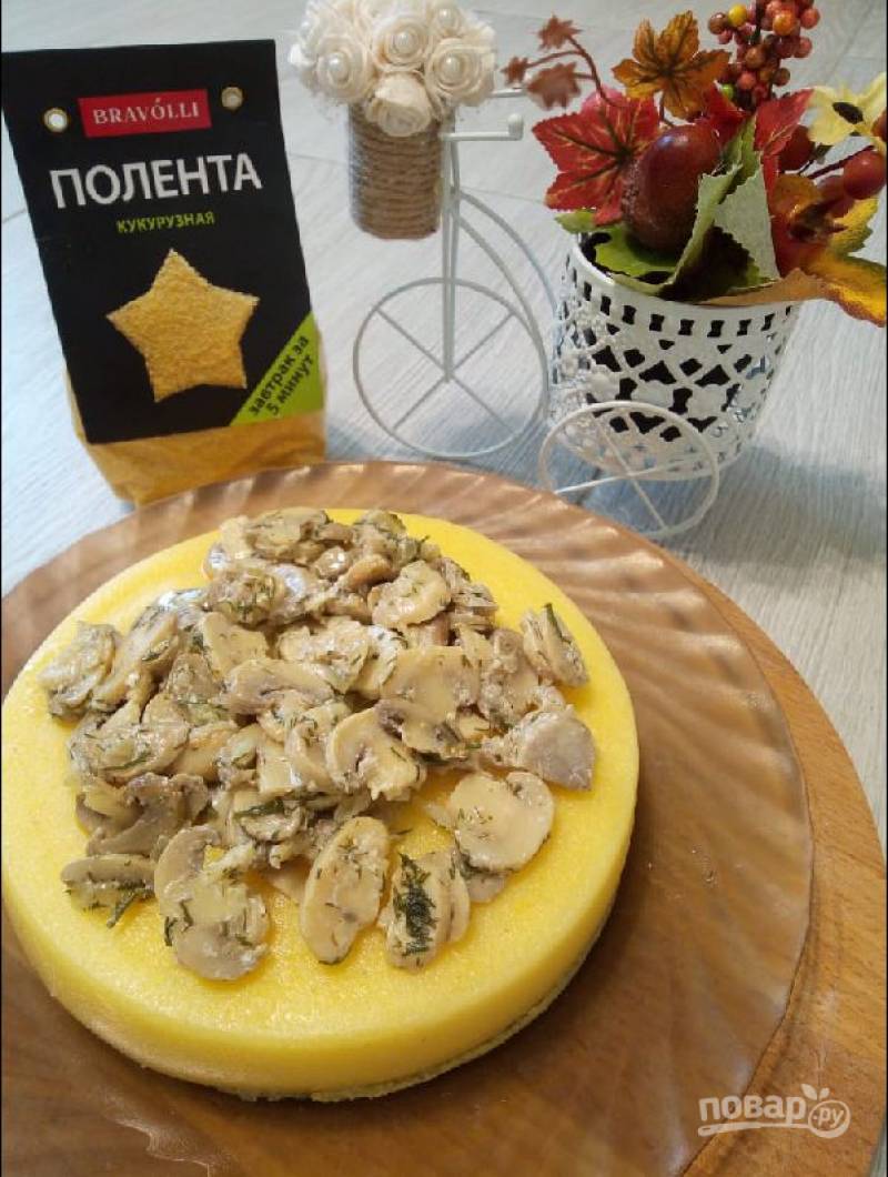 Полента "BRAVOLLI" с грибами по-итальянски