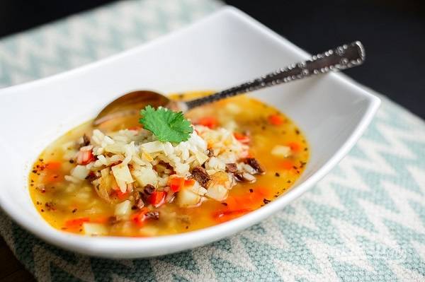 Рецепт супа с рисом и мясом