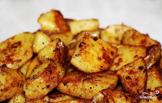 Ингредиенты для «Жареный картофель»: