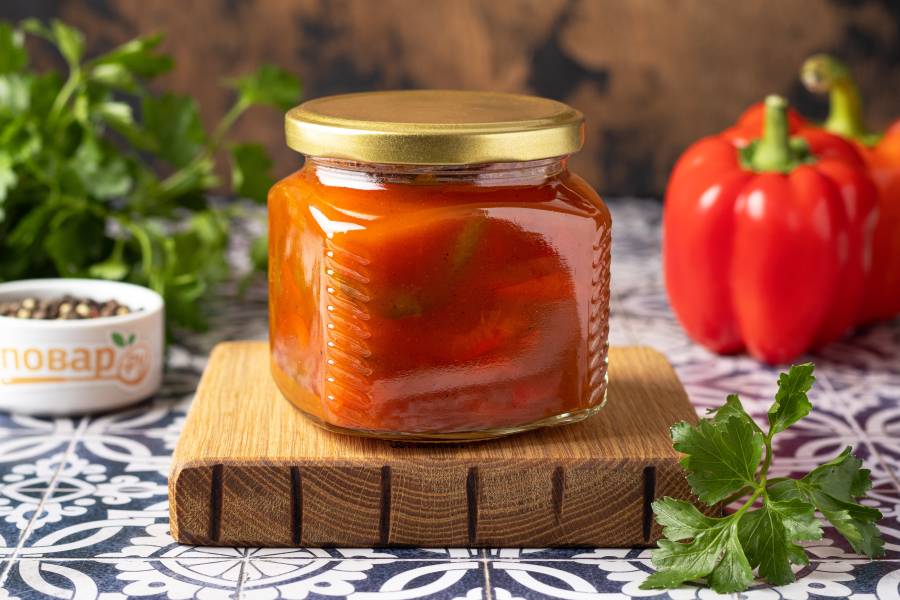 Лечо из болгарского перца с томатной пастой | Чудо-Повар