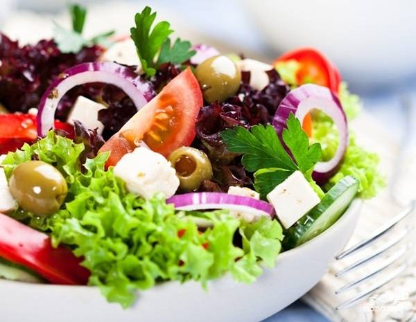 Традиционный греческий салат