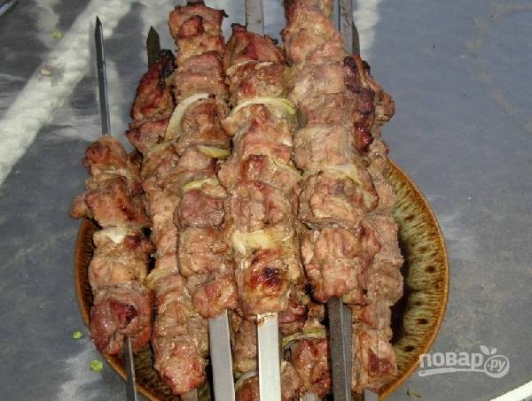 Рецепт шашлыка из свинины без уксуса