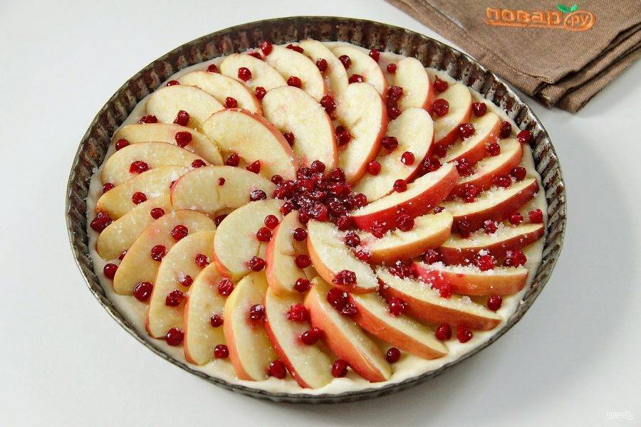 Яблочный пирог песочное тесто