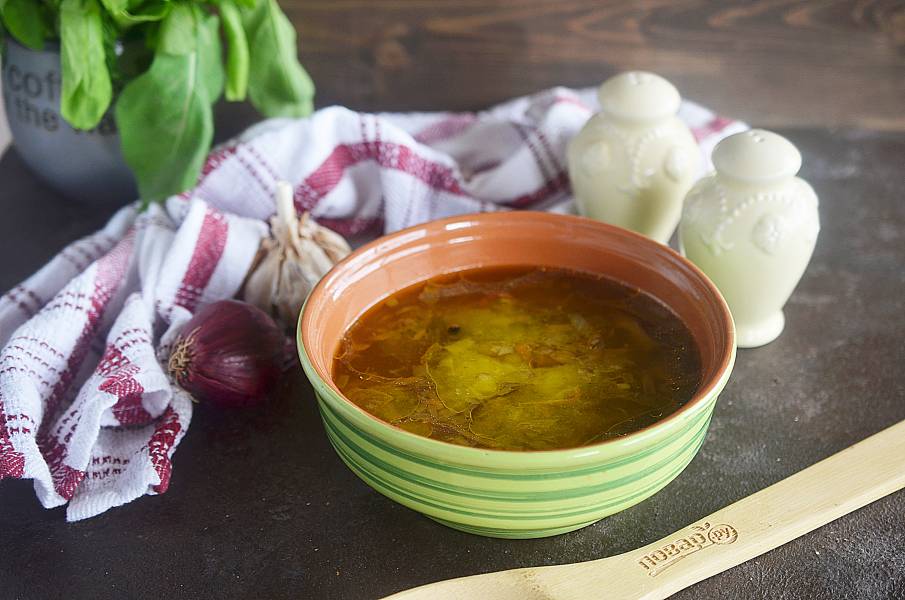 Суп с грибами и картошкой