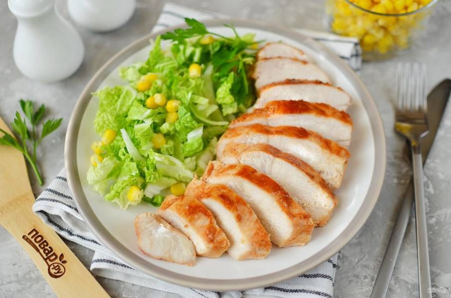 Салат с куриной грудкой рецепт – Европейская кухня: Салаты. «Еда»