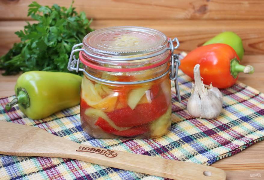 Перец с уксусом на зиму