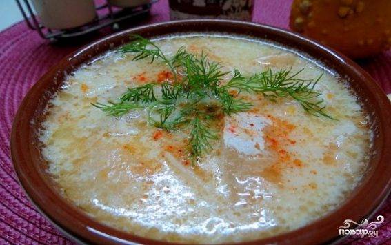 Рыбный суп с рисом и картошкой - рецепт с фото