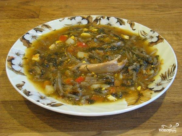 Зелёный борщ: рецепты классического и постного супа