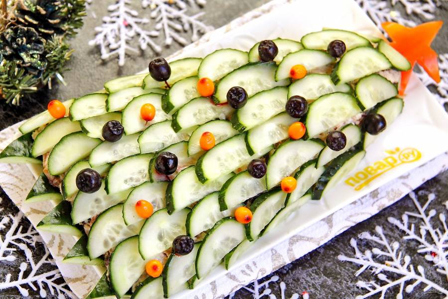 Новогодний салат «Елочка». 10 рецептов с пошаговыми фото