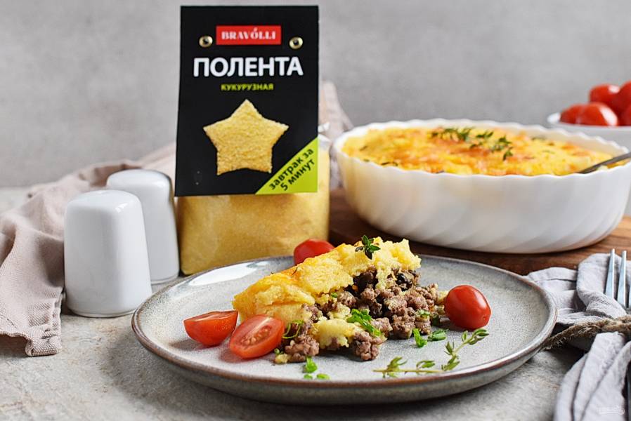 Пастуший пирог с полентой "Bravolli"