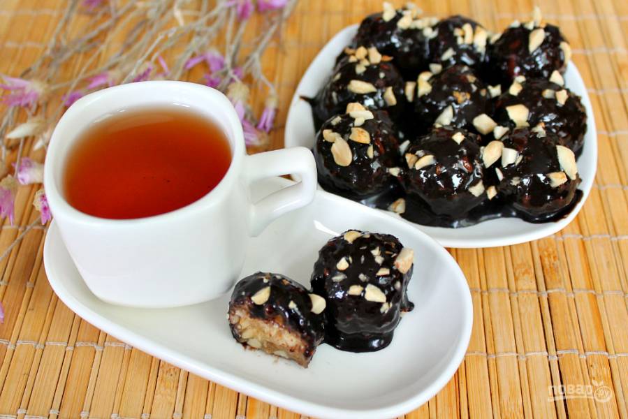 Шоколадные ореховые конфеты Метеорит рецепт с фото пошагово
