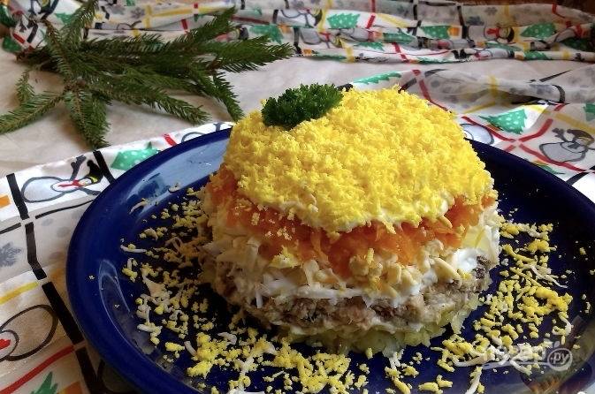 Салат мимоза без сыра рецепт с фото пошагово