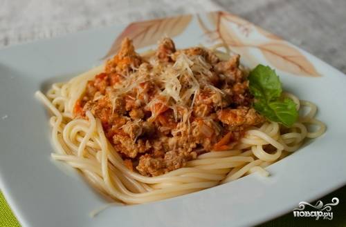 Спагетти с мясным соусом болоньезе – пошаговый рецепт приготовления с фото