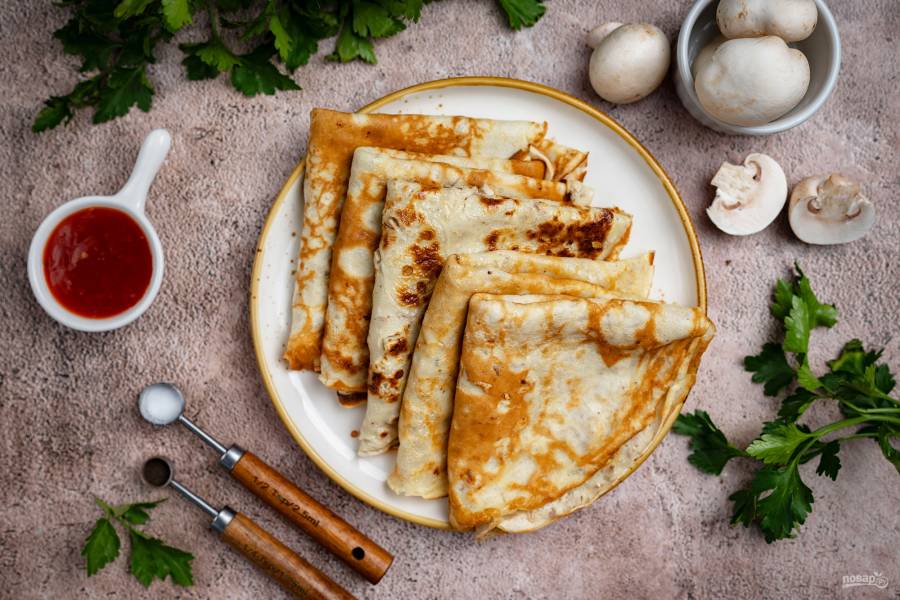 Грибные блины