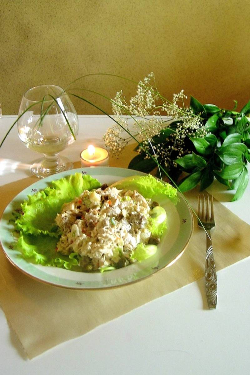 Салат оливье с каперсами - рецепты с фото