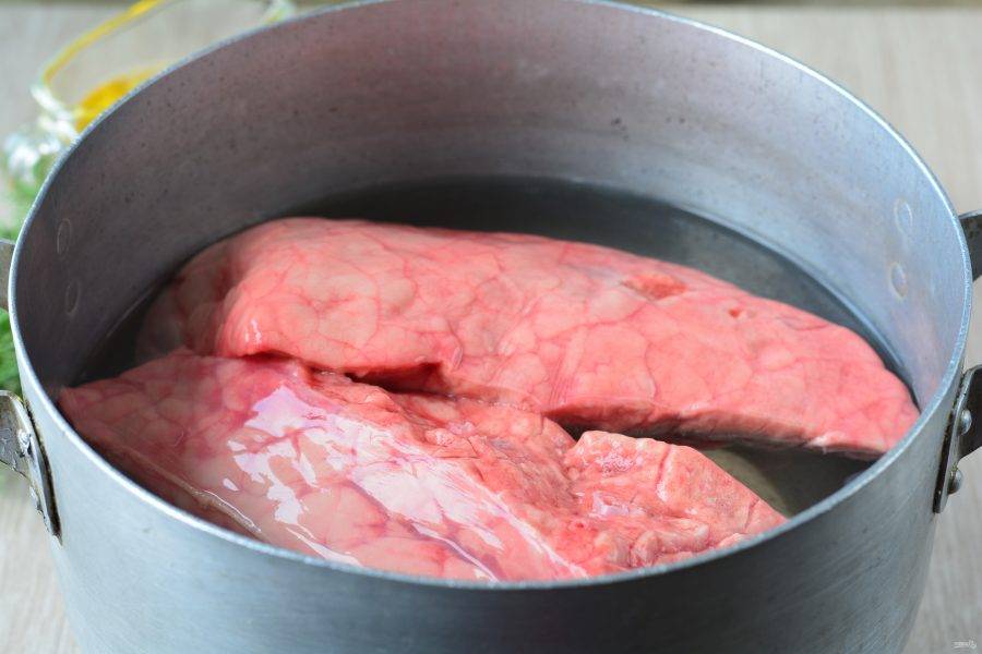 Салат из говяжьего легкого — рецепт с фото пошагово