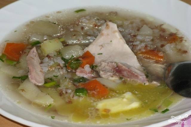 Гречневый суп с курицей, простой и быстрый домашний рецепт